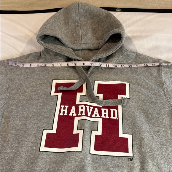 MillTex HARVARD University H&M Hoodie - Gray Pullover Sweatshirt - Sz L - Picture 6 of 10